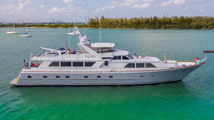miami yacht rental charter trilogy luxury